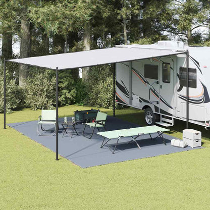 vidaXL Tent Carpet Folding Blue and Grey 600 x 400 cm Polyethylene 1