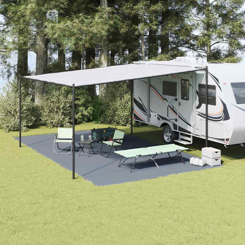 vidaXL Tent Carpet Folding Blue and Grey 700 x 400 cm Polyethylene 1