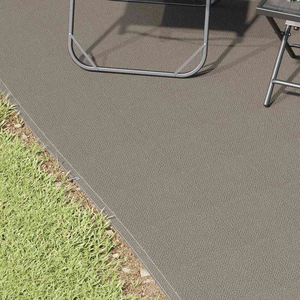 vidaXL Tent Carpet Folding Manual Light Grey 600 x 400 cm Polyethylene 3