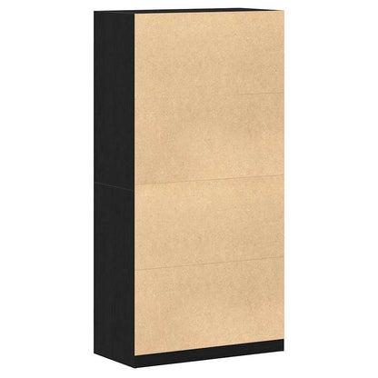 vidaXL Wardrobe Black Oak 100 x 50 x 200 cm Engineered Wood 6