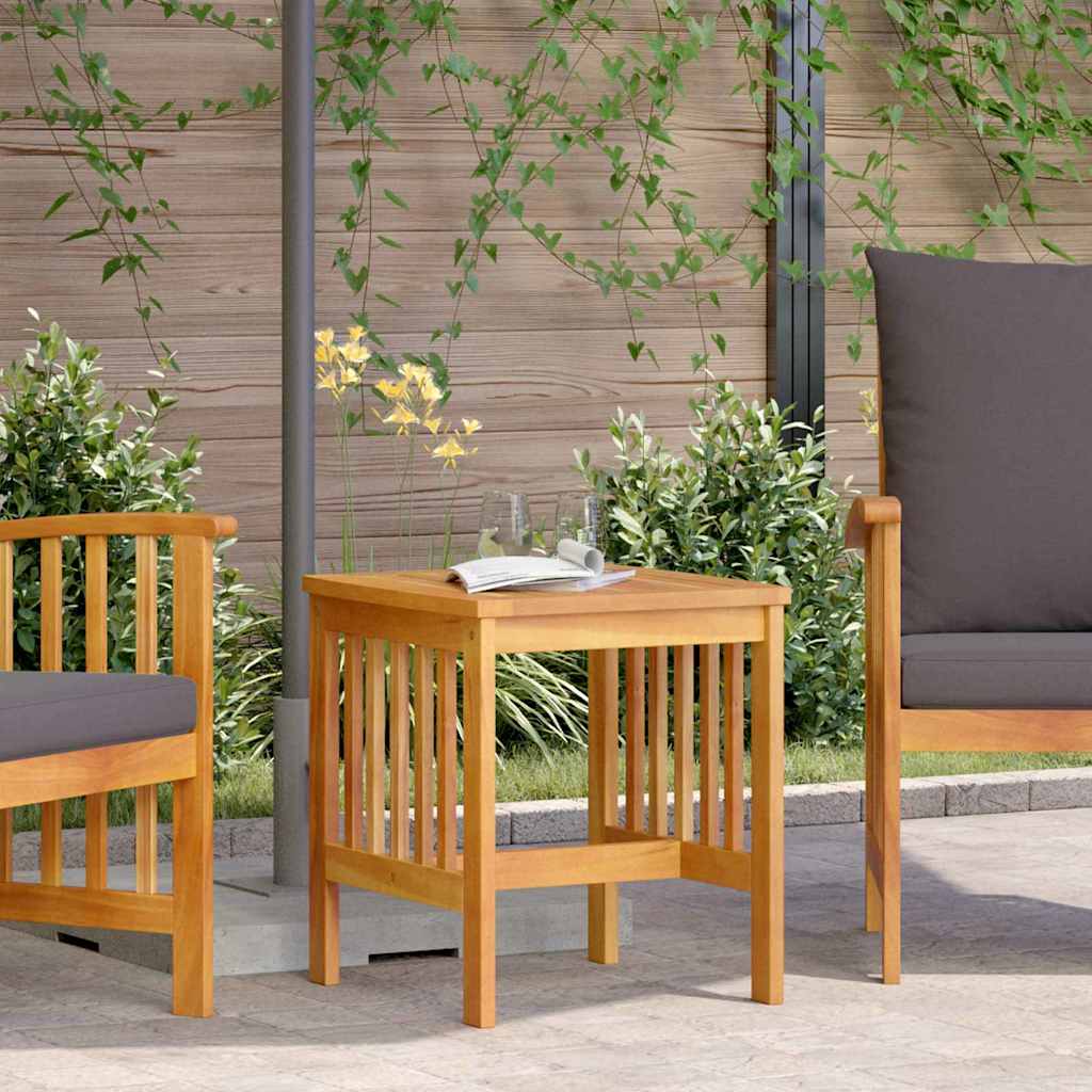 vidaXL Side Table Oil Natural Solid Acacia Wood 1