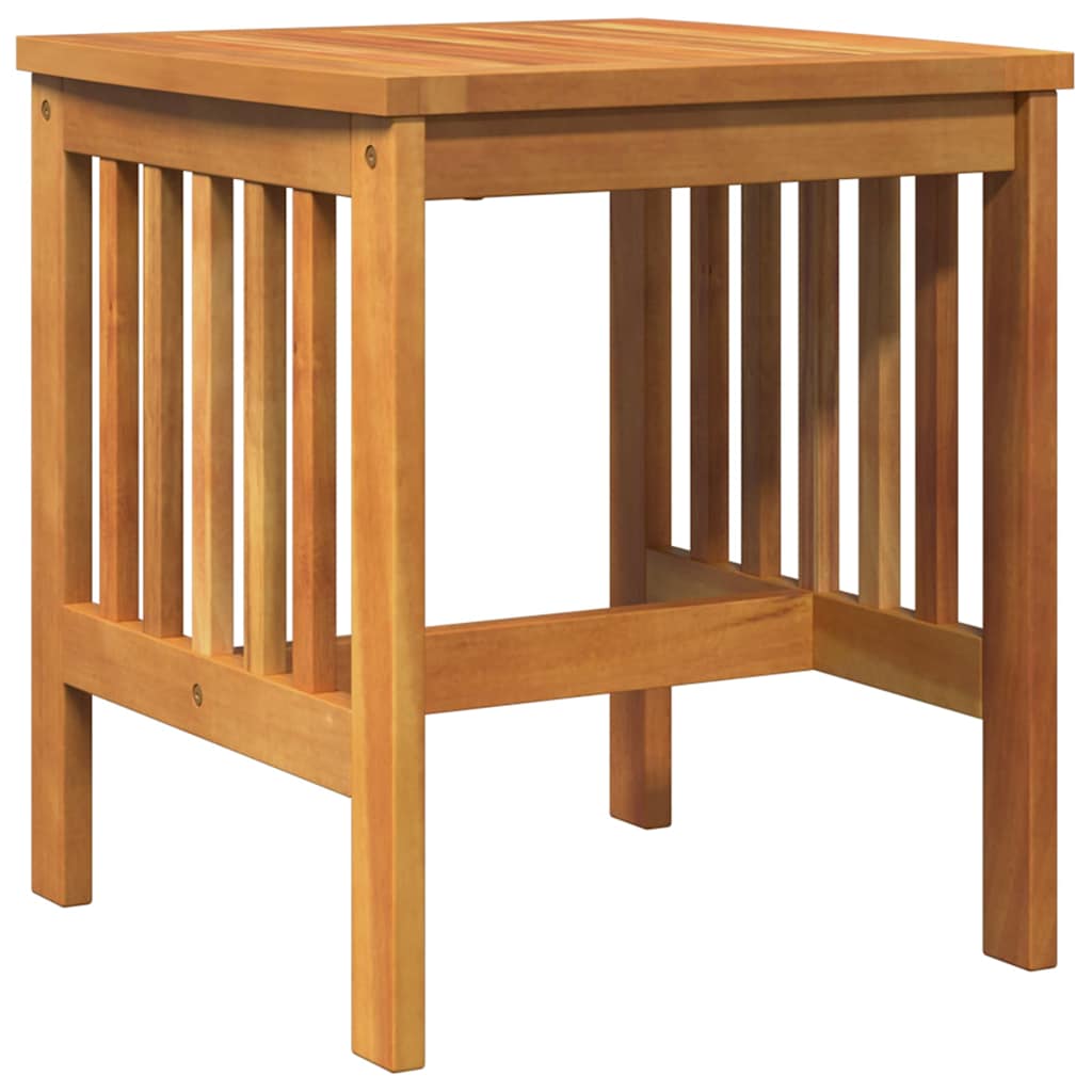 vidaXL Side Table Oil Natural Solid Acacia Wood 5