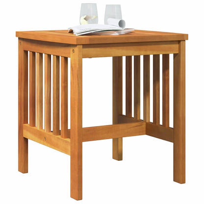 vidaXL Side Table Oil Natural Solid Acacia Wood 3