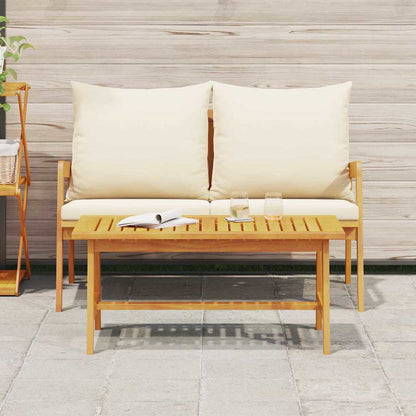 vidaXL Coffee Table Oil Natural Solid Acacia Wood 4