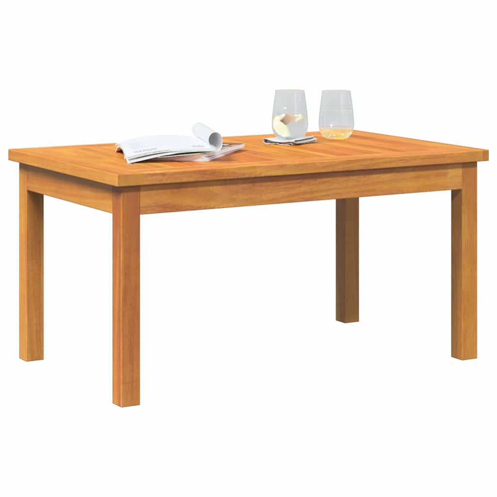 vidaXL Coffee Table Oil Natural Solid Acacia Wood 3