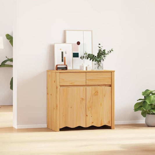 Sideboard Drammen 79 x 43 x 75.5 cm Solid Pine wood Oak
