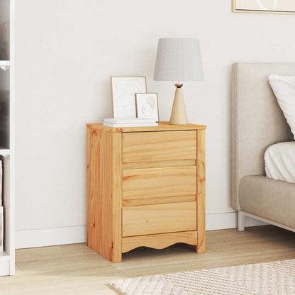 vidaXL Coffee Table Drammen Oak 45 x 35 x 56 cm Solid Pine Wood 1