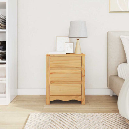 vidaXL Coffee Table Drammen Oak 45 x 35 x 56 cm Solid Pine Wood 4
