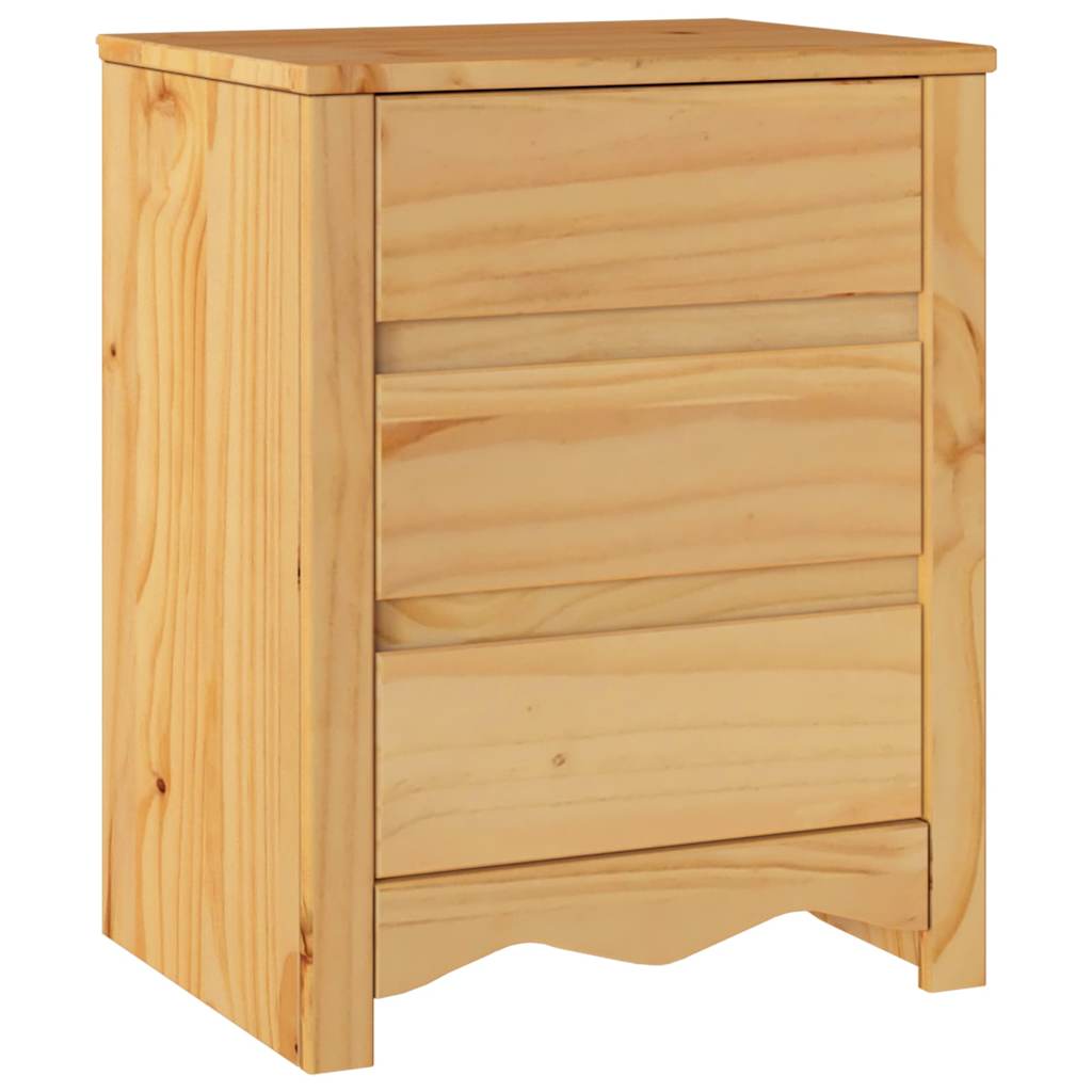 vidaXL Coffee Table Drammen Oak 45 x 35 x 56 cm Solid Pine Wood 2