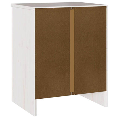 vidaXL Coffee Table Drammen White 45 x 35 x 56 cm Solid Pine Wood 6
