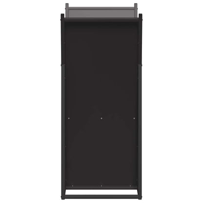 vidaXL Firewood Rack Black 69.5x35x81 cm Cold-rolled steel 6