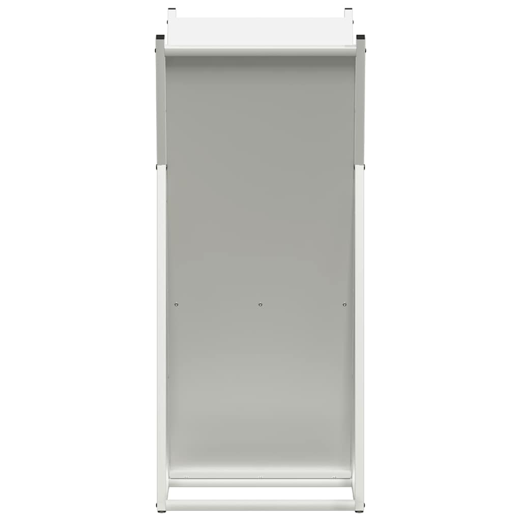 vidaXL Firewood Rack White 69.5x35x81 cm Cold-rolled steel 6
