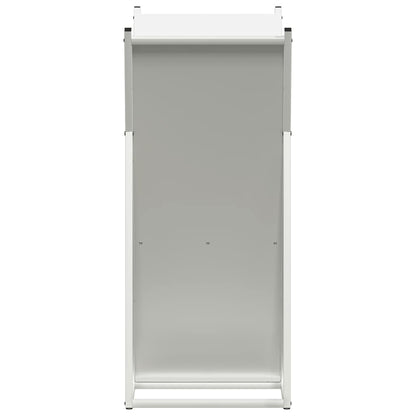 vidaXL Firewood Rack White 69.5x35x81 cm Cold-rolled steel 6
