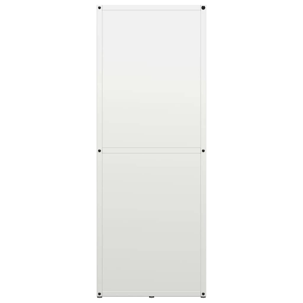 vidaXL Firewood Rack White 40x30x80 cm Cold-rolled steel 6