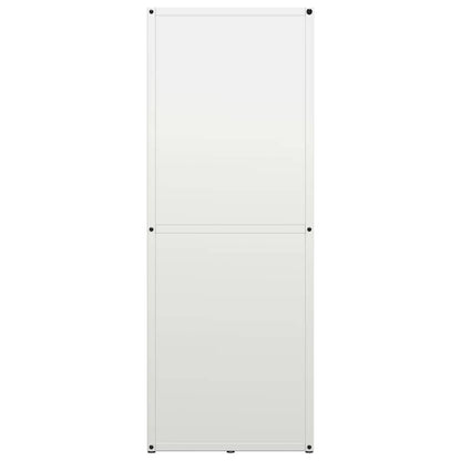 vidaXL Firewood Rack White 40x30x80 cm Cold-rolled steel 6