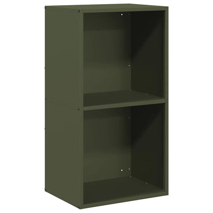 vidaXL Firewood Rack Olive Green 40x30x75 cm Cold-rolled steel 2