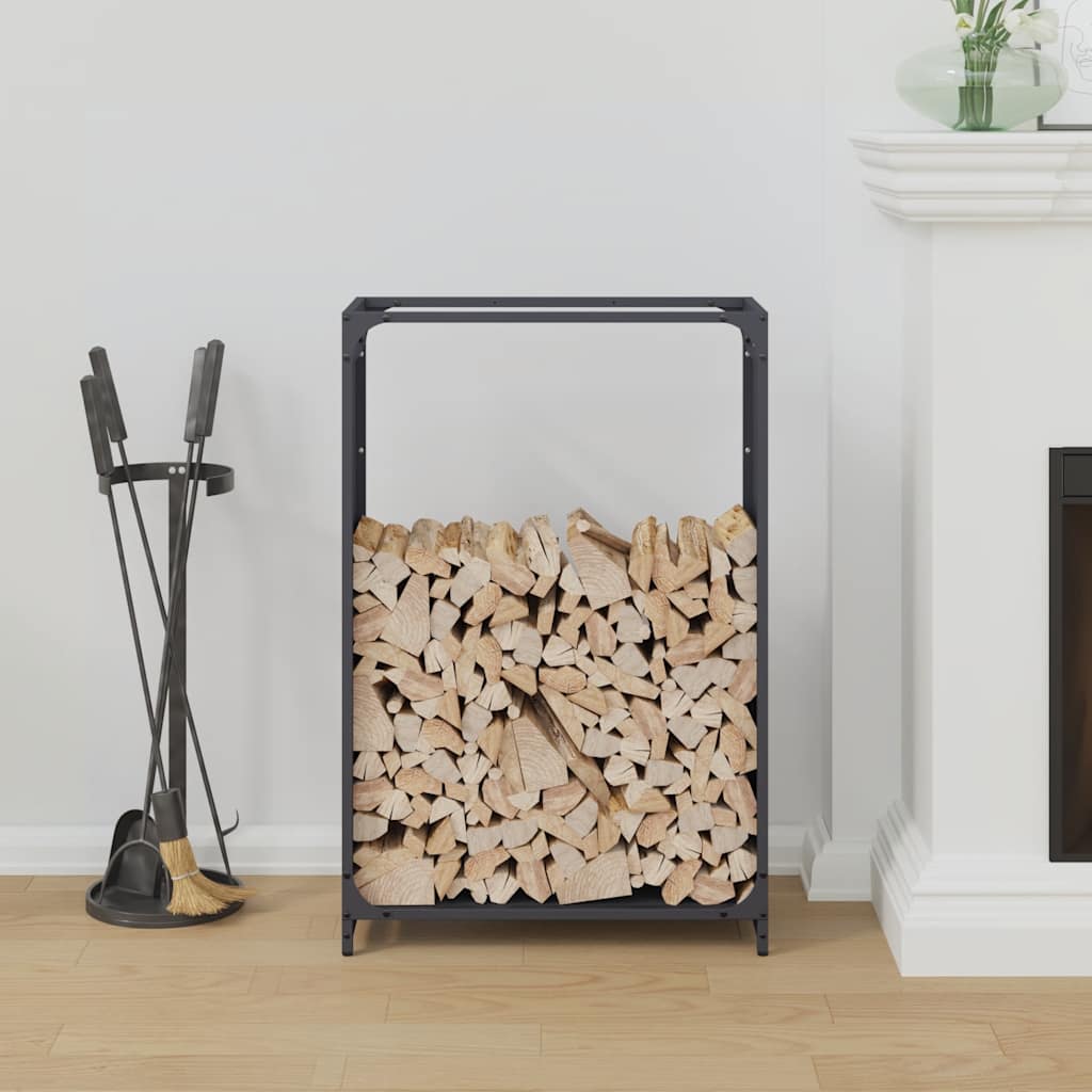 vidaXL Firewood Rack Anthracite 60x28x90 cm Cold-rolled steel 3