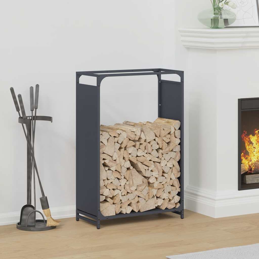 vidaXL Firewood Rack Anthracite 60x28x90 cm Cold-rolled steel 1