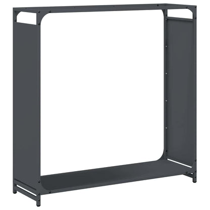 vidaXL Firewood Rack Anthracite 90x28x90 cm Cold-rolled steel 2