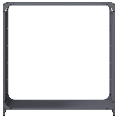 vidaXL Firewood Rack Anthracite 90x28x90 cm Cold-rolled steel 5
