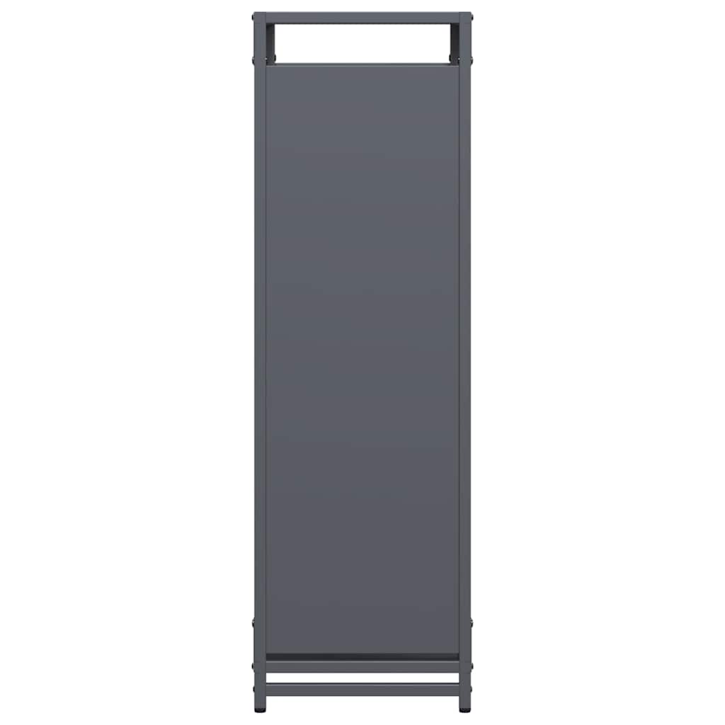 vidaXL Firewood Rack Anthracite 90x28x90 cm Cold-rolled steel 6