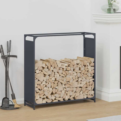 vidaXL Firewood Rack Anthracite 90x28x90 cm Cold-rolled steel 1