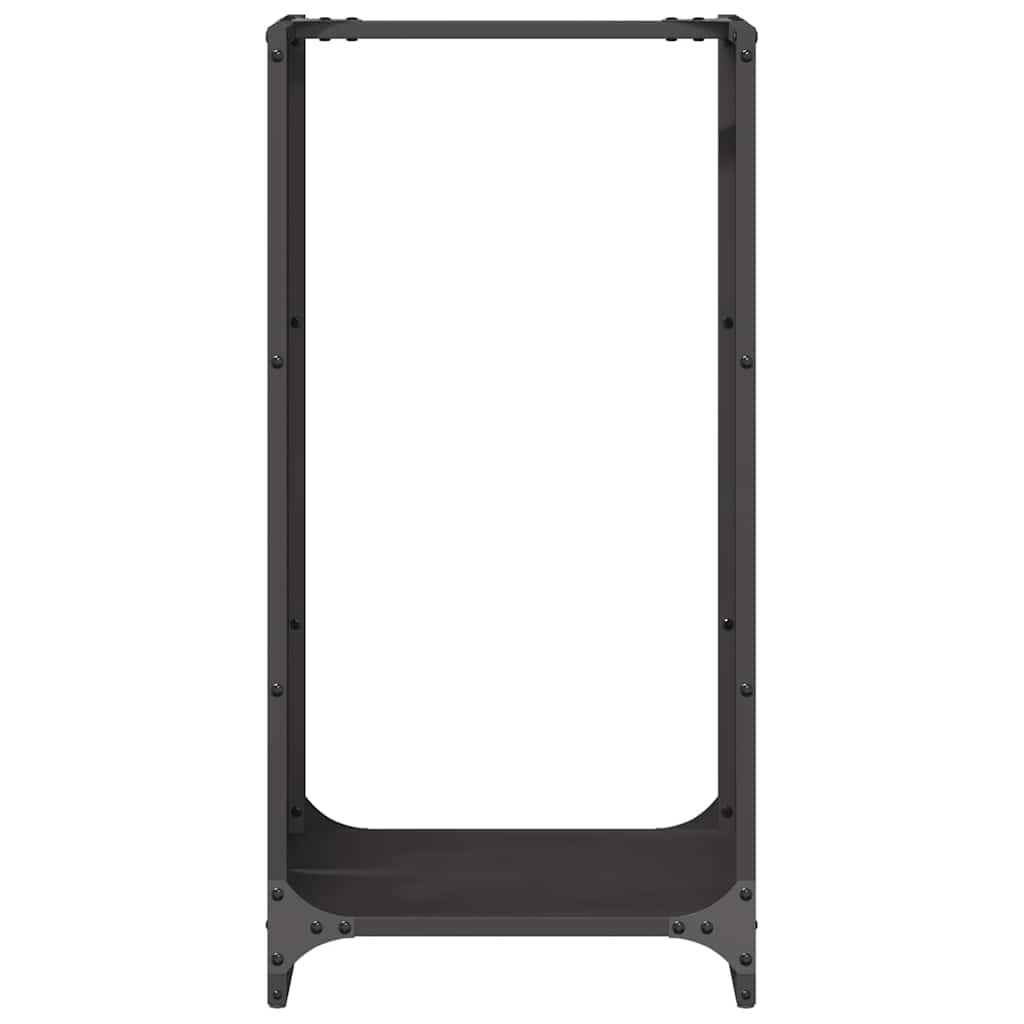 vidaXL Firewood Rack Black 40x30x80 cm Cold-rolled steel 5