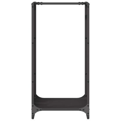 vidaXL Firewood Rack Black 40x30x80 cm Cold-rolled steel 5