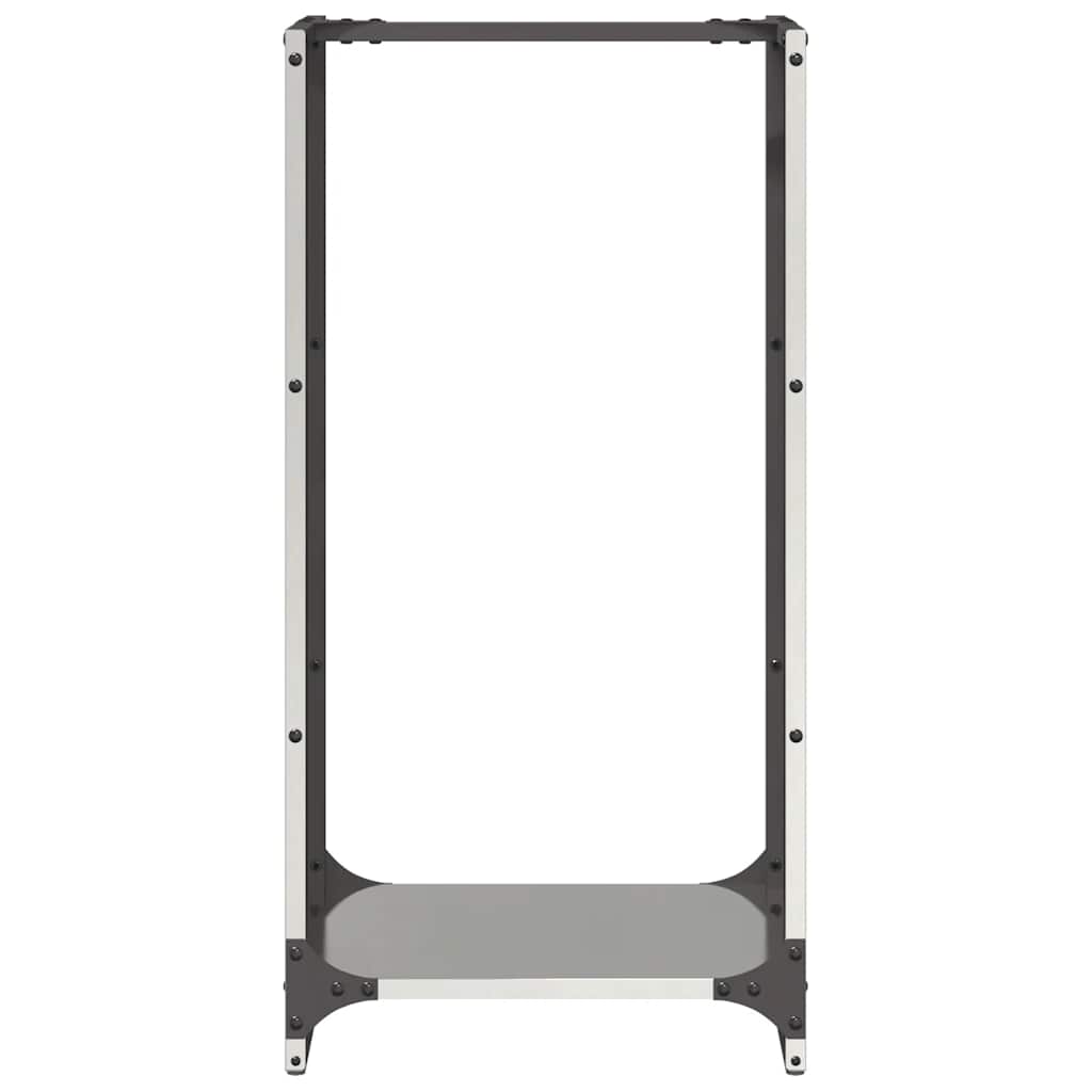 vidaXL Firewood Rack 40x30x80 cm Stainless Steel 5