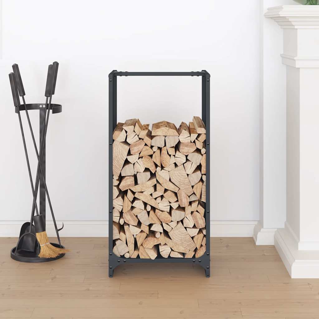 vidaXL Firewood Rack Anthracite 40x30x80 cm Cold-rolled steel 3