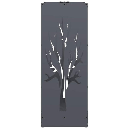 vidaXL Firewood Rack Anthracite 40x30x80 cm Cold-rolled steel 6