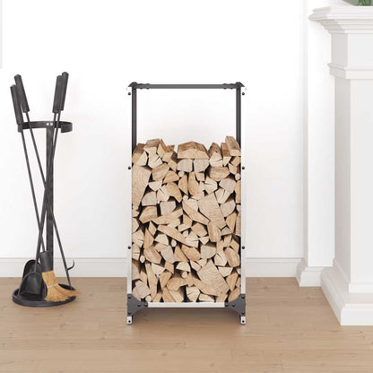 vidaXL Firewood Rack 40x30x80 cm Stainless Steel 3