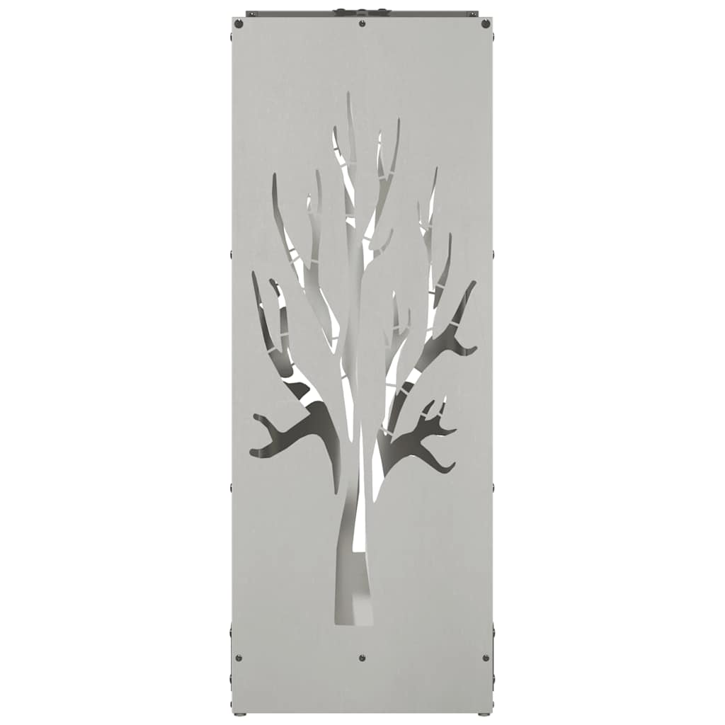 vidaXL Firewood Rack 40x30x80 cm Stainless Steel 6