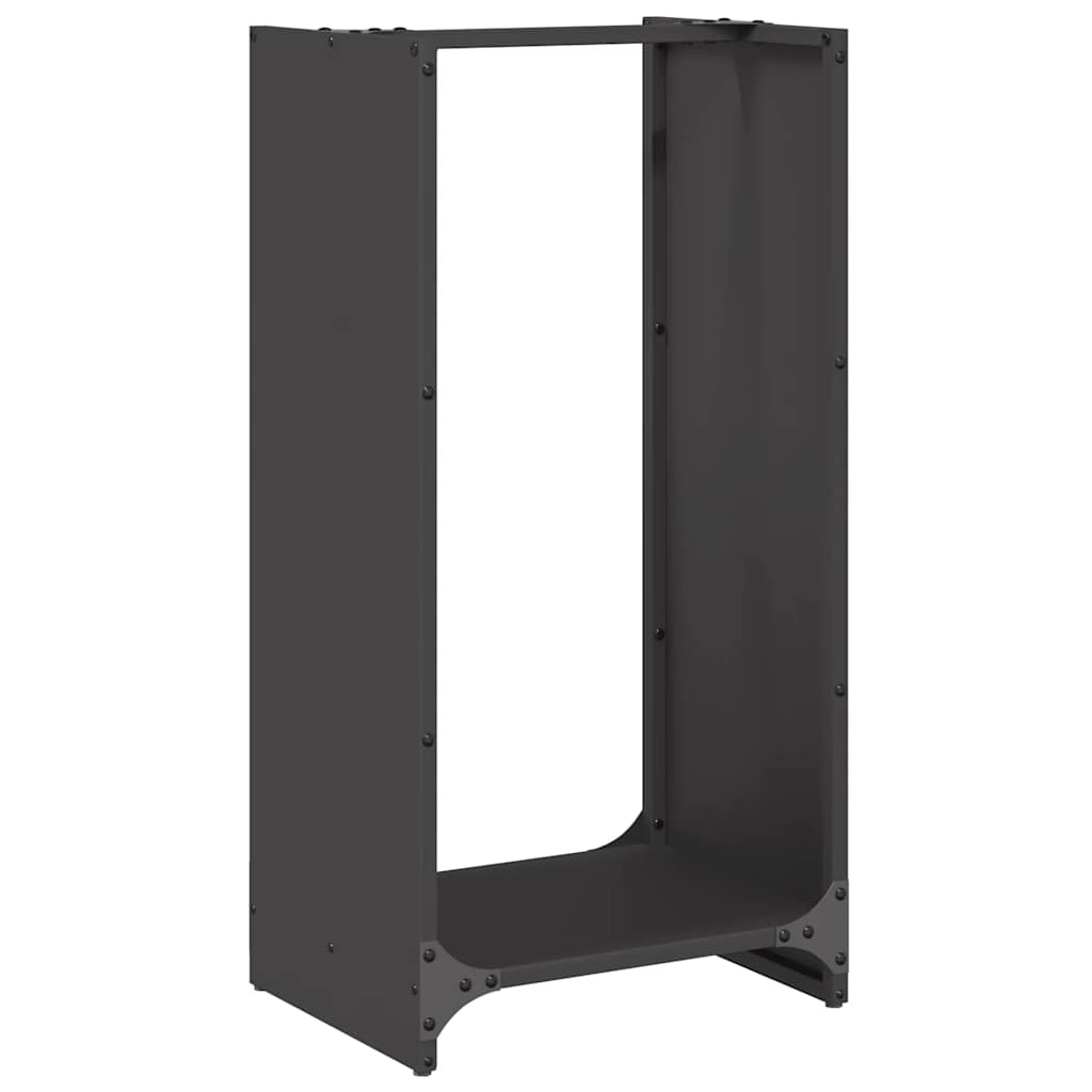 Firewood Rack Black Cold-rolled Steel