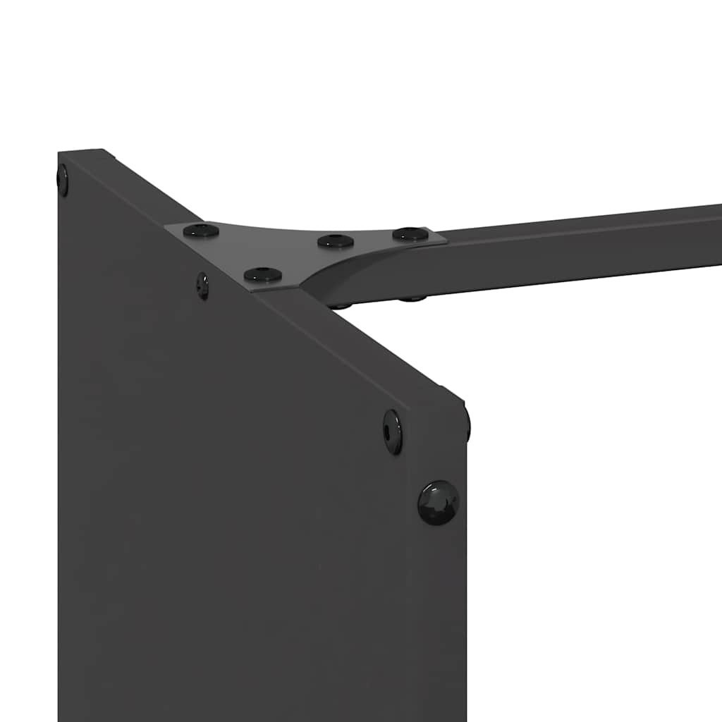 Firewood Rack Black Cold-rolled Steel