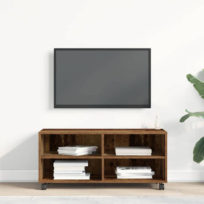 vidaXL TV Cabinet 90 x 35 x 40.5 cm Brown Engineered wood 4