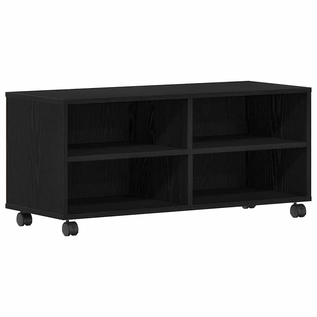 vidaXL TV Cabinet 90 x 35 x 40.5 cm Black Engineered wood 2