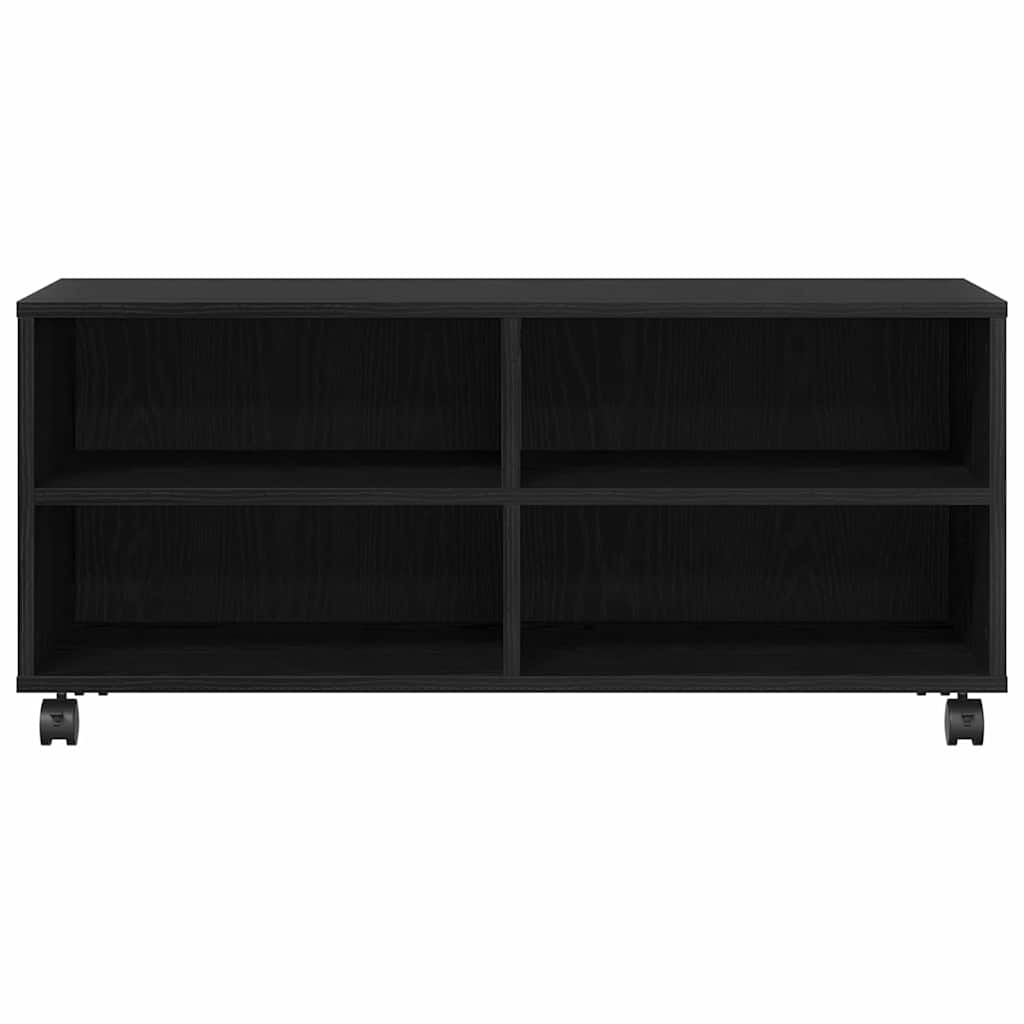 vidaXL TV Cabinet 90 x 35 x 40.5 cm Black Engineered wood 5