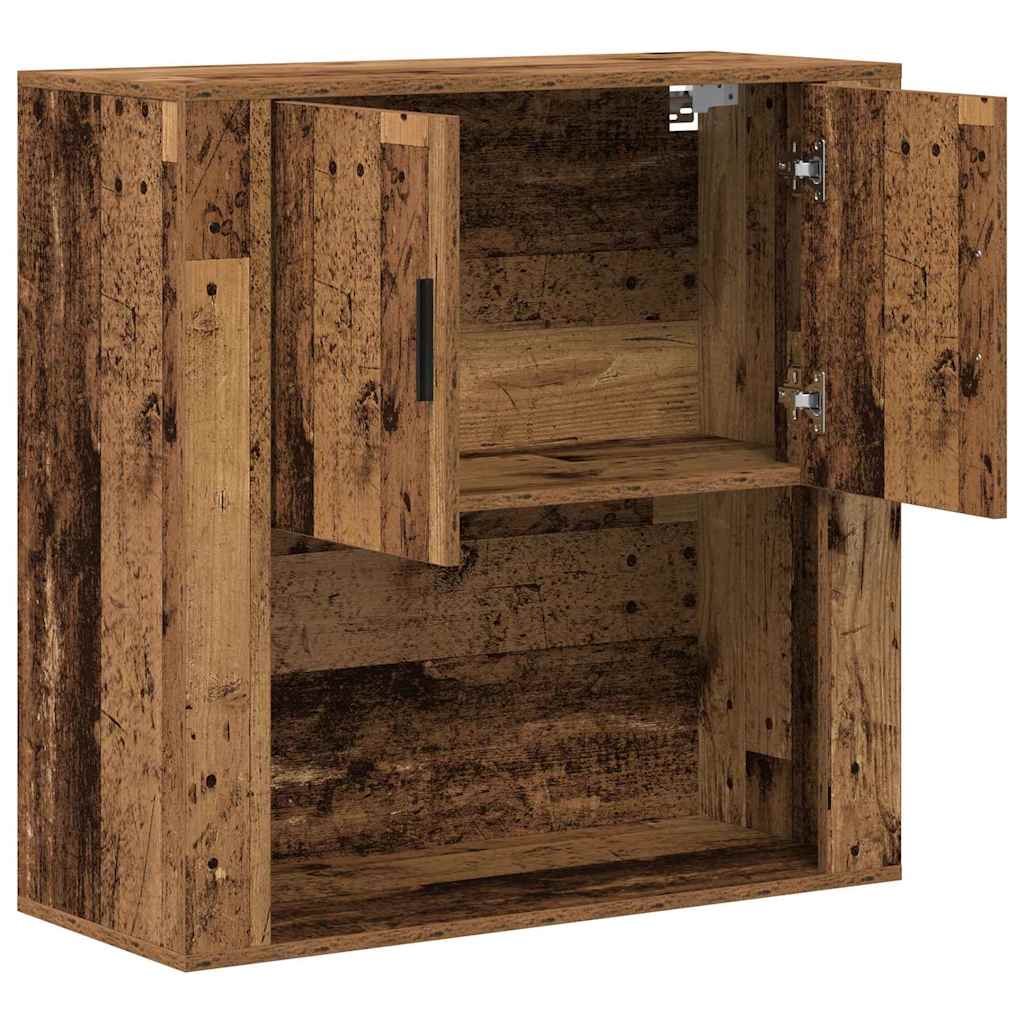 vidaXL Wall Cabinet with Door Old Wood 80 x 33 x 80 cm Engineered Wood 5