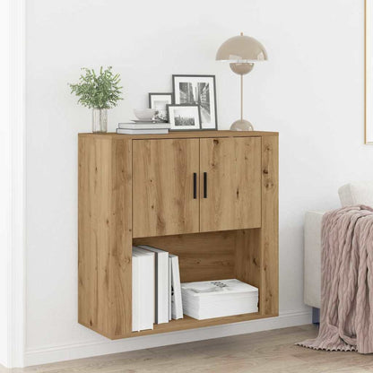 vidaXL Wall Cabinet Artisan Oak 80 x 33 x 80 cm Engineered Wood 1