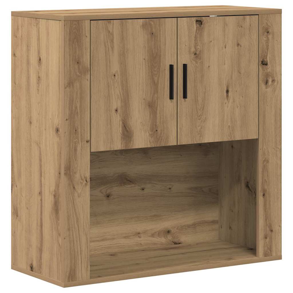 vidaXL Wall Cabinet Artisan Oak 80 x 33 x 80 cm Engineered Wood 2