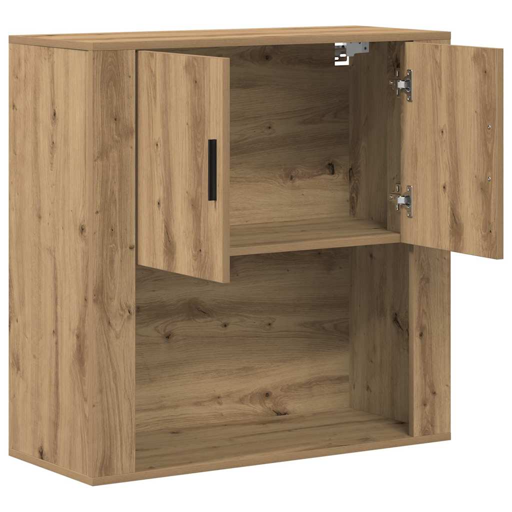 vidaXL Wall Cabinet Artisan Oak 80 x 33 x 80 cm Engineered Wood 5