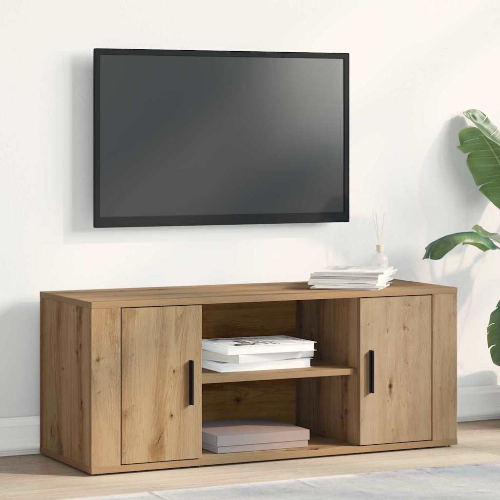 vidaXL TV Cabinet 100 x 35 x 40 cm Artisan oak Engineered wood 1