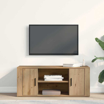 vidaXL TV Cabinet 100 x 35 x 40 cm Artisan oak Engineered wood 4