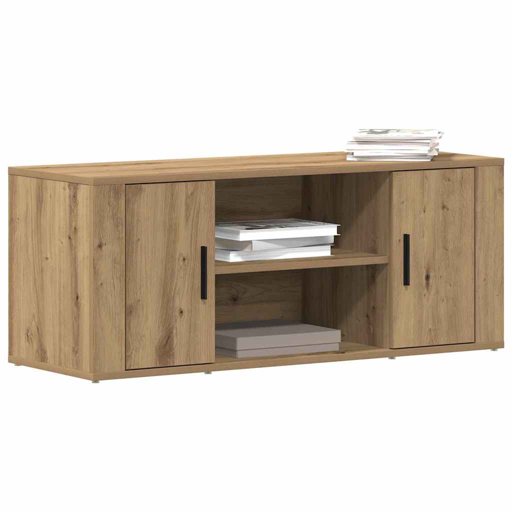 vidaXL TV Cabinet 100 x 35 x 40 cm Artisan oak Engineered wood 3