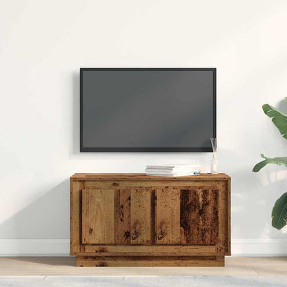 vidaXL TV Cabinet 80 x 35 x 45 cm Old wood Engineered wood 4
