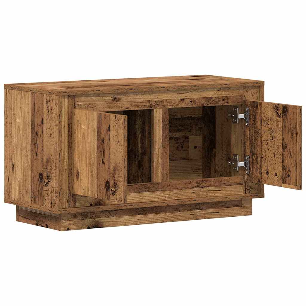 vidaXL TV Cabinet 80 x 35 x 45 cm Old wood Engineered wood 5