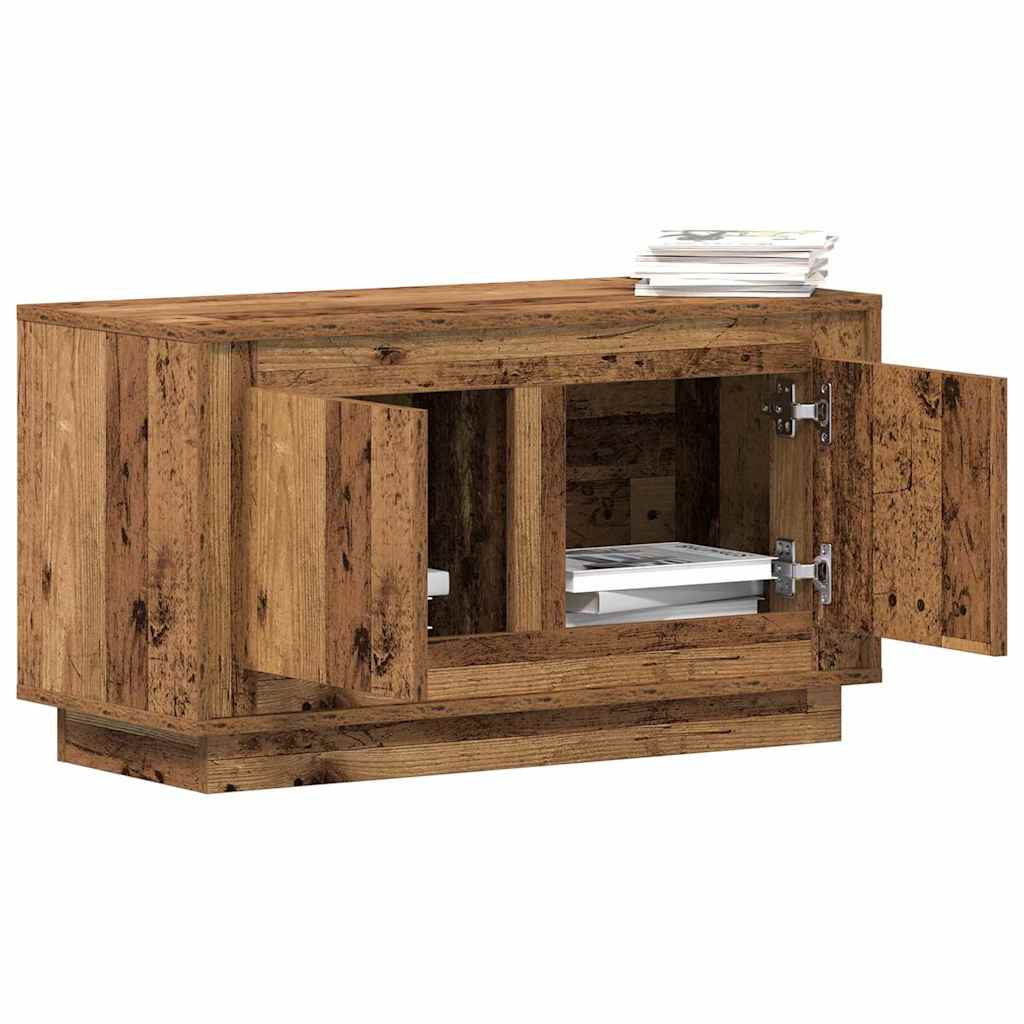 vidaXL TV Cabinet 80 x 35 x 45 cm Old wood Engineered wood 3