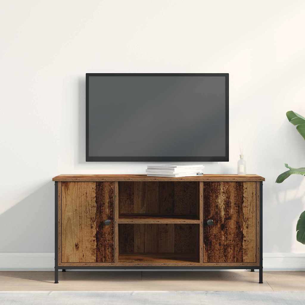 vidaXL TV Cabinet 100 x 40 x 50 cm Old wood Engineered wood 4