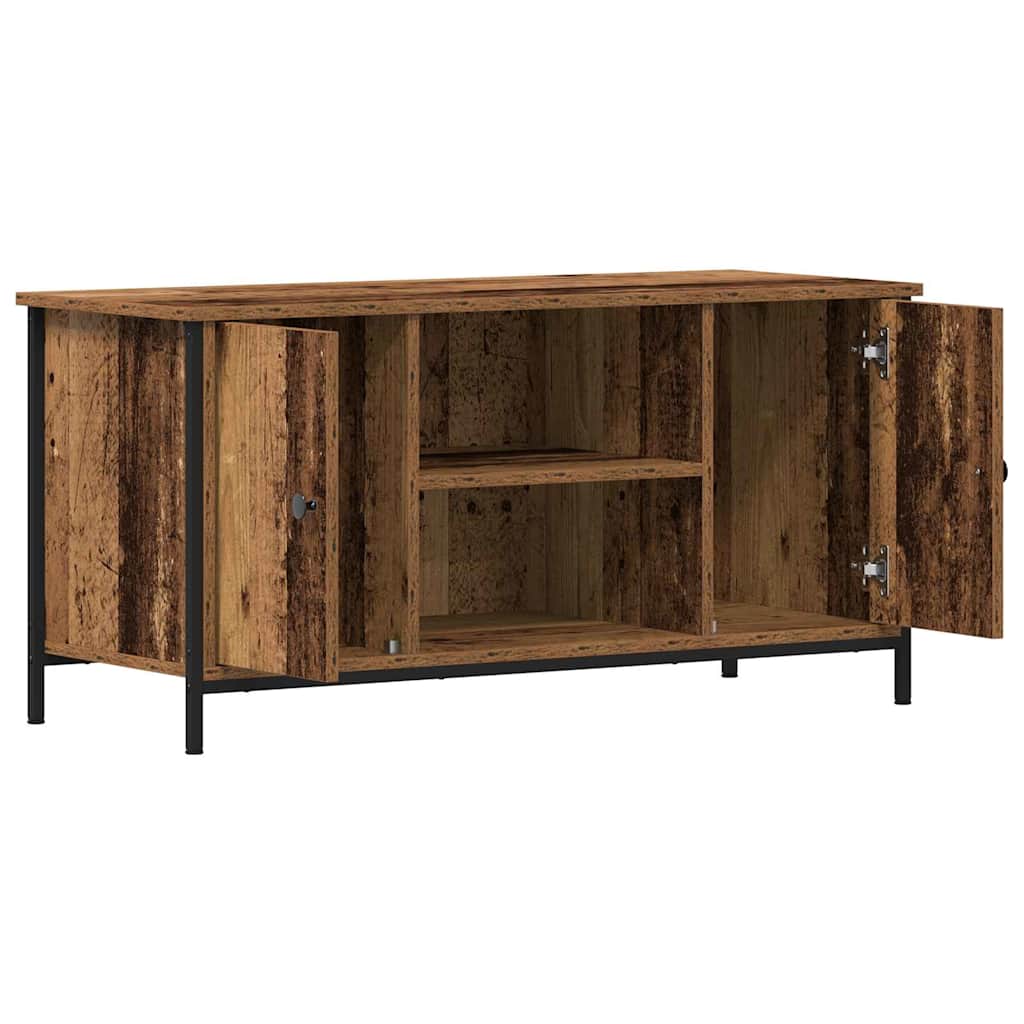 vidaXL TV Cabinet 100 x 40 x 50 cm Old wood Engineered wood 5